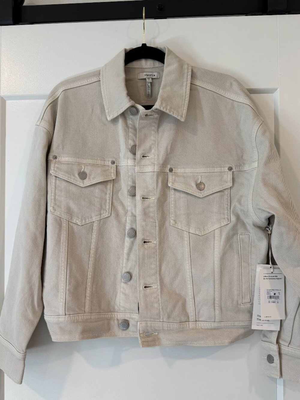 Vuori Women's Vintage Oversize Denim Jacket - Bone Denim